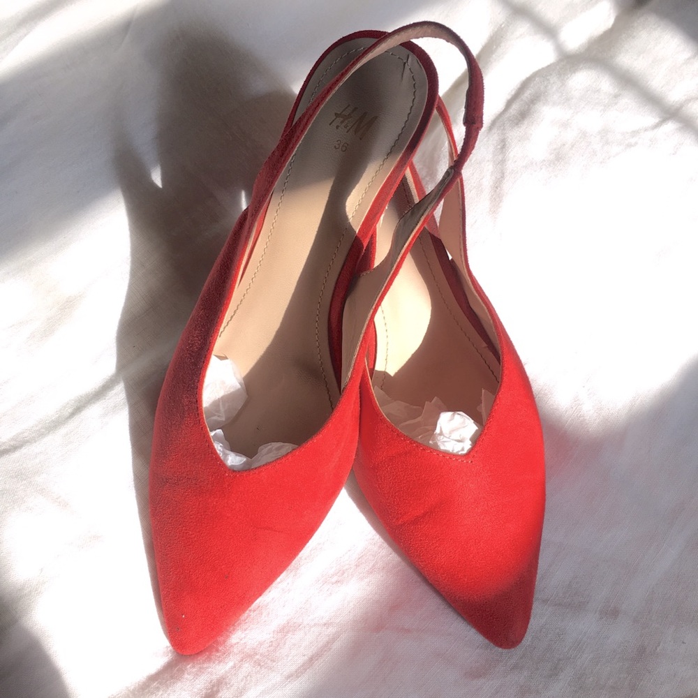 Kitten Heel Sling Backs - H&M